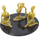 Conjunto Zen com Bandeja Espelhada - 03 estátuas