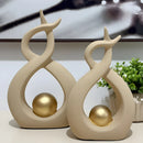 Enfeite Decorativo em Cerâmica - 02 peças