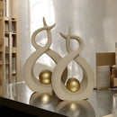 Enfeite Decorativo em Cerâmica - 02 peças